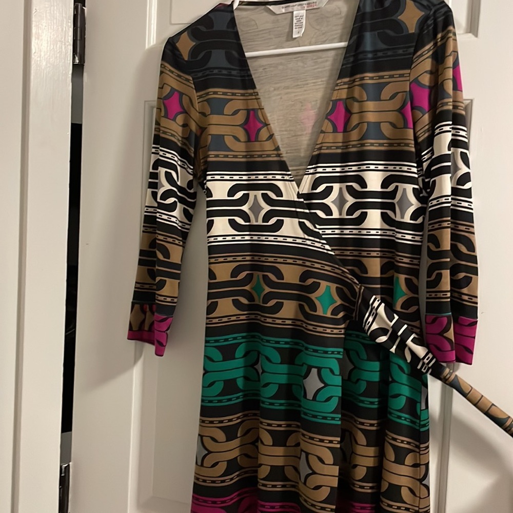 Diane Von Furstenberg Mini Wrap Dress - Vintage